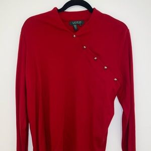 Ralph Lauren Gold buttons sweater